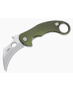 LionSteel Emerson L.E. One Karambit Magnacut Green Aluminum - LS-LE1-A-GS 1