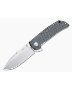 MKM Mikita x Terzuola Maximo Stonewashed M390 Black Micarta Frame Lock Flipper MM-BCT - MKM-MM-BCT 1