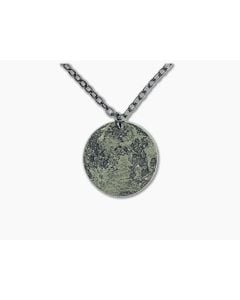 Shire Post Mint Harvest Moon 1" Brass Pendant Chain Necklace - SPM-MOON-1-BR-P 1
