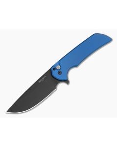 Protech Mordax Blue Anodized Aluminum MagnaCut DLC Black Button Lock Flipper (3.50" Blade) MX103-LTD-BLUE - PT-MX103-LTD-BLUE 1