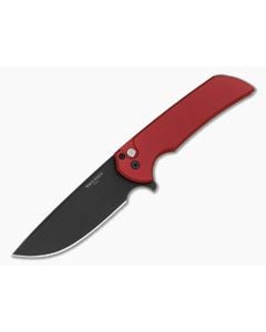 Protech Mordax Red Aluminum Handle DLC Black Magnacut Button Lock Flipper Folding Knife (3.50") MX103-LTD-RED - PT-MX103-LTD-RED 1