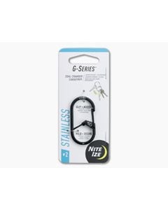 Nite Ize Innovation G-Series #2 Dual Chamber Keychain Carabiner Black - NI-05069 1