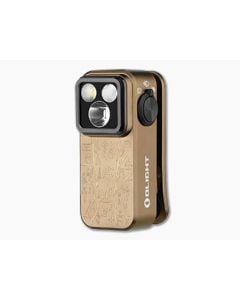 Olight Oclip Pro Ancient Script Gold Clip Light - OL-OCLIP-PRO-ANSC 1