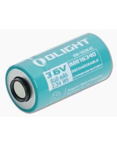 Olight 16C06-6C Customized IMR RCR123A 16340 650mAh Lithium Ion (Li-ion) Battery - OL-ORB-16C06-6C 1