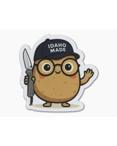 GPKNIVES Idaho Made CRK Inspired Potato Sticker - EXTRA - AC-GPSTICKER-016 1