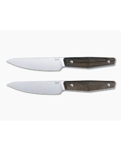 MKM Prima Steak Knife Ziricote Wood 2-Piece Set - MKM-PRST2-Z 1