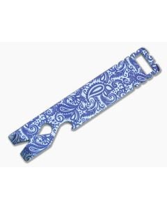 Qerim 37 V4 Worker Titanium Pry Tool Blue Anodized Filigree Engraved 023 - QRM-023 1