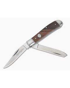 Remington Heritage Series Medium Trapper Wood Handled Slip Joint R40016BR - RM-R40016BR 1