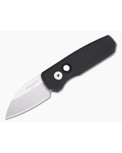 Protech Runt 5 Auto Black Handle Satin Magnacut Wharncliffe - PT-R5300-LTD 1