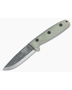 ESEE RB3 Black Oxide Bushcraft Micarta Leather Sheath - ESEE-RB3-BO 1