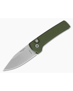 Protech Scapegoat Compact Green Carbide Textured Aluminum MagnaMax Stonewash Automatic Knife (3.15" Blade) RCS1105-GREEN - PT-RCS1105-GREEN 1