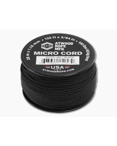 Atwood Rope Micro Cord Black 125 Feet - AWR-RG1267 1
