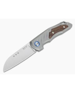MKM Mikita Root Anso M390 Santos Wood Inlaid Titanium Slip Joint Folder RT-ST - MKM-RT-ST 1