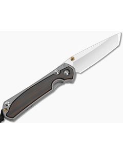 Chris Reeve Small Sebenza 31 Left Hand Tanto Macassar Ebony - CRK-S31-1135 1