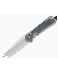 Chris Reeve Small Sebenza 31 Tanto Glass Blasted Black Micarta - CRK-S31-1232 1