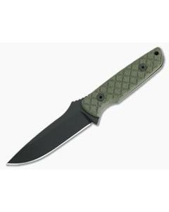 Spartan Blades Alala Black 1095 Green Micarta Silver Line Fixed Blade SBSL004BKGR - SB-SBSL004BKGR 1