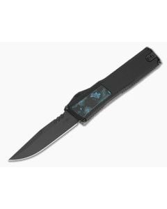 Axial Shift V3 Clip Point Black Aluminum Arctic Storm FatCarbon Inlay MagnaCut DLC OTF Automatic Knife (3.40" Blade) - AXL-SHIFT-50 1