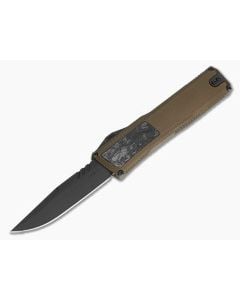 Axial Shift V3 Clip Point Bronze Aluminum Dark Matter Black FatCarbon Inlay MagnaCut DLC OTF Automatic Knife (3.40" Blade) - AXL-SHIFT-52 1