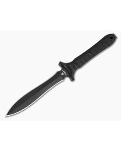 TOPS Shirodagga Black G10 1095 Fixed Blade Dagger (5.50" Blade) SHRA-01 - TP-SHRA-01 1
