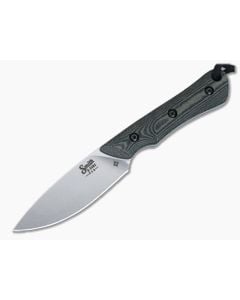 Smith & Sons Brave Fixed Blade OD Green/Black Micarta Handle Stonewashed D2 Drop Point SM12124 - SS-SM12124 1