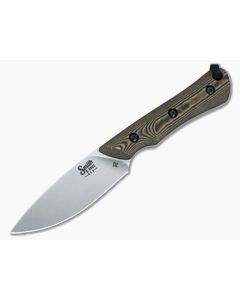 Smith & Sons Brave Fixed Blade Richlite Handle Stonewashed D2 Drop Point SM12501 - SS-SM12501 1
