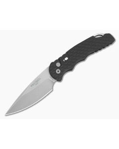 Protech Tactical Response 4 Black Feather Texture Aluminum MagnaMax Stonewash Automatic Knife (4.00" Blade) T4105-F-MM - PT-T4105-F-MM 1