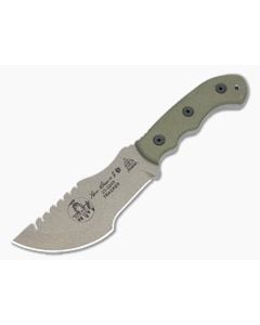 TOPS Tom Brown Tracker #2 Green Micarta Handle Coyote Tan 1095 Carbon Steel Blade TBT02-TAN - TP-TBT02-TAN 1