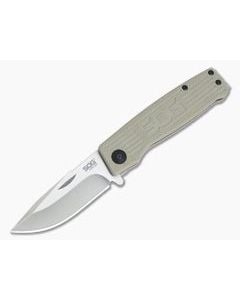 SOG Terminus Satin BD1 Tan G10 Slip Joint Folder TM1001-BX - SOG-TM1001-BX 1