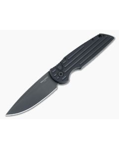Protech TR-3 SWAT Grooved Handles Black Auto - PT-TR-3-SWAT 1