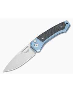 LionSteel Twain Blue Titanium & Carbon Fiber - LS-TW-BL-CF 1