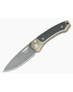 LionSteel Twain Bronze Titanium & Damascus - LS-TW-D-BR 1