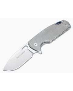 Viper Kyomi Frame Lock Flipper Titanium Handle Blue Accents Satin 20CV Drop Point V5933TI - VK-V5933TI 1