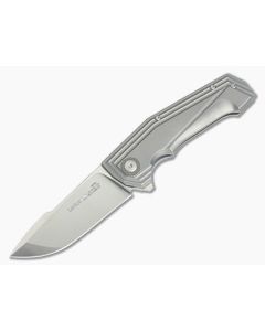Viper Larius Satin M390 Liner Lock Flipper Milled Titanium V5958TI - VK-V5958TI 1