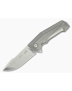 Viper Larius Stonewashed M390 Liner Lock Flipper Milled Titanium V5960TI - VK-V5960TI 1