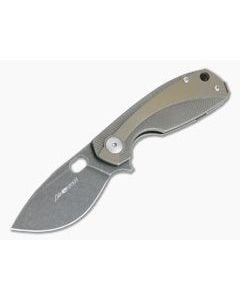 Viper Lille Black Stonewashed M390 Titanium Liner Lock Flipper Bronze Anodized Overlay V5963TIBR - VK-V5963TIBR 1