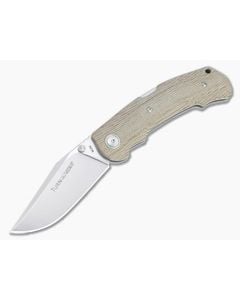 Viper Turn Natural Canvas Micarta Satin M390 Advanced Back Lock Folder V5988CN - VK-V5988CN 1