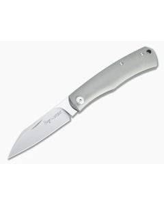 Viper Hug Thiel Design Satin M390 Smooth Titanium Slip Joint Knife V5990TI - VK-V5990TI 1