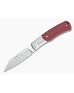 Viper Hug Thiel Design Satin M390 One Bolster Red G10 Slip Joint Knife V5992GR - VK-V5992GR 1