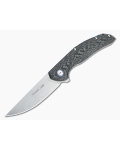 Viper x Anso Orso 2 Flipper Stonewashed LO-QPM 20-4 Carbon Fiber Titanium Folder V5998FC - VK-V5998FC 1