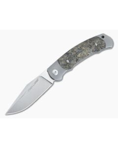 Viper Twin Satin M390 Gold Matter Carbon Fiber Titanium Bolsters Slip Joint Knife V6002FCG - VK-V6002FCG 1