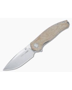 Viper Vale Flipper Natural Micarta & MagnaCut Drop Point V6006CN - VK-V6006CN 1