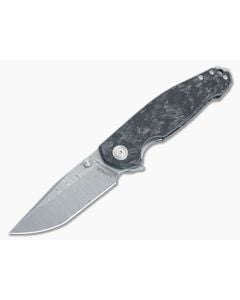 Viper Katla Carbon Fiber Liner Lock Flipper Damascus Tanto VA5980FCM - VK-VA5980FCM 1