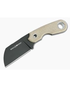 Viper Berus 2 Rumici Sheepsfoot PVD M390 Natural Canvas Micarta Fixed Blade VT4014DCN - VK-VT4014DCN 1
