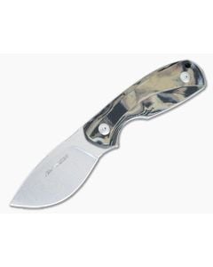 Viper Knives Vox Lille 1 Stonewashed Elmax Tan Burl G10 Fixed Blade VT4022GBU - VK-VT4022GBU 1