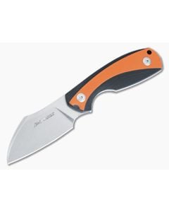 Viper Knives Vox Lille 2 Stonewashed Elmax Sheepsfoot Black And Orange Fixed Blade VT4024GBO - VK-VT4024GBO 1