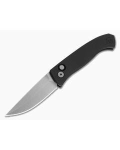 Protech Brend Classic Black Aluminum MagnaCut Stonewash Automatic Knife (3.35" Blade) WB1101 - PT-WB1101 1