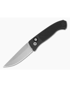 Protech Brend Classic Black Diamond Textured Aluminum MagnaCut Stonewash Automatic Knife (3.35" Blade) WB1105 - PT-WB1105 1
