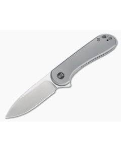 WE Knives Elementum Satin 20CV Gray Titanium Frame Lock Flipper WE18062X-1 - WE-WE18062X-1 1