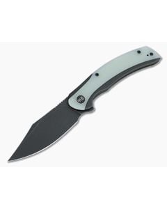 WE Knives Snick Black Stonewashed 20CV Natural G10 Inlaid Nested Frame Lock Flipper WE19022F-4 - WE-WE19022F-4 1