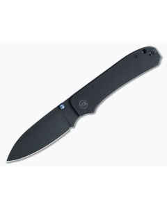 WE Knives Big Banter Black Stonewashed 20CV Black G10 Liner Lock Folder WE21045-1 - WE-WE21045-1 1